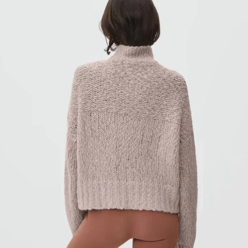 Everlane Button-Front Cowl Pullover - Picture 4 of 9